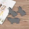 thumbnail image 4 of 3pcs Plastic Cartoon Animal Hippo Bookmark Office Reading Accessory, 4 of 5