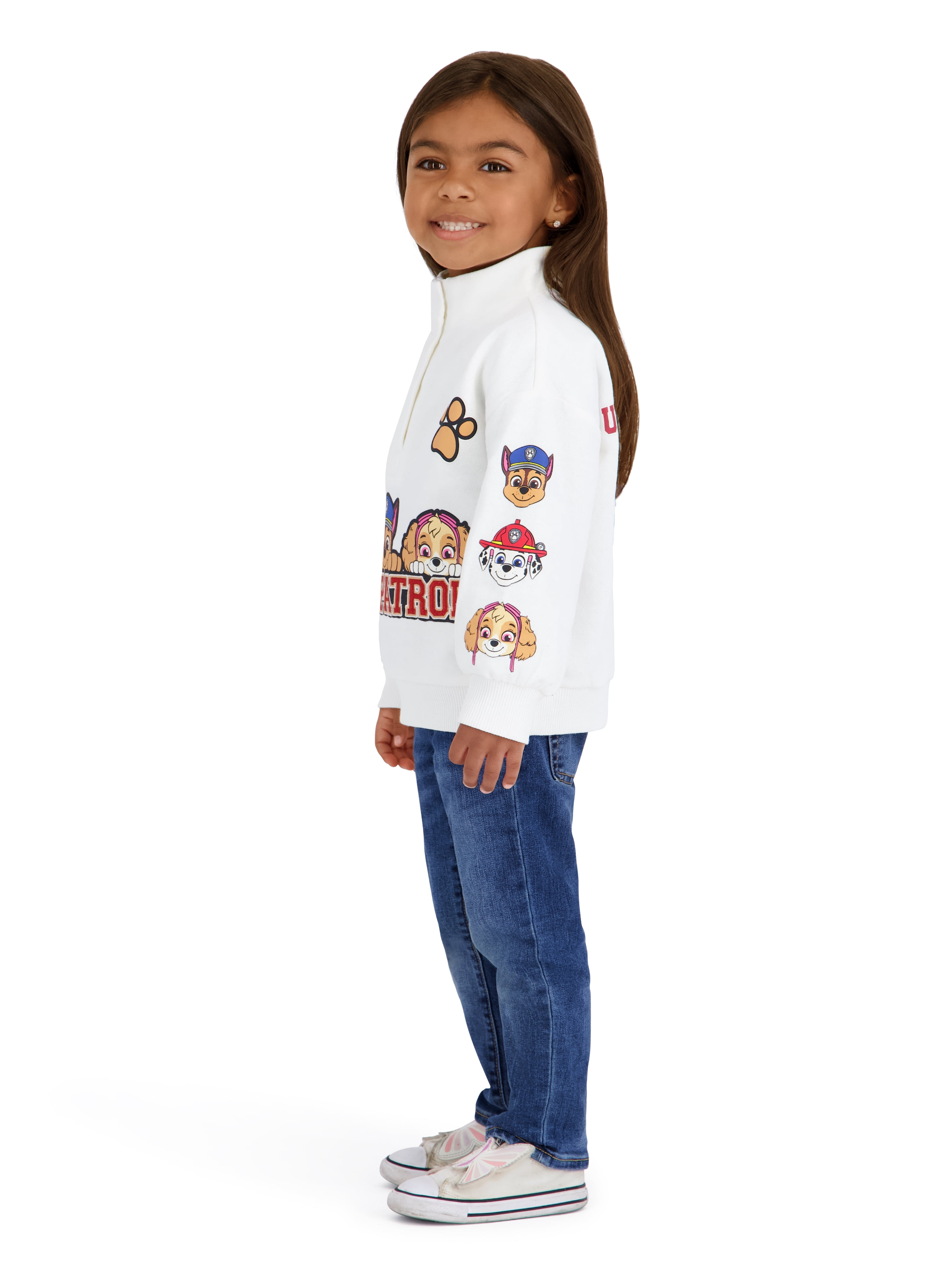 Paw Patrol Toddler Girl Quarter Snap Pullover, Sizes 12 Months-5T