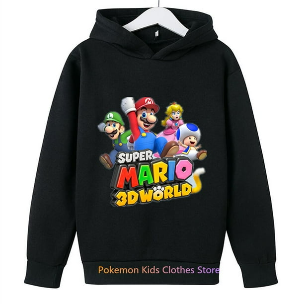 Suéter con estampado de Super Mario Bros para niños, ropa de otoño para bebés, jersey para niños y niñas de 3 a 12 años qym unisex