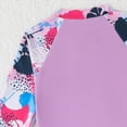 thumbnail image 6 of TOWED22 Girls Rashguard 2 Pieces Long Sleeve Swimsuit Swimwear with Shorts Purple,7-8 Y, 6 of 8