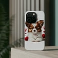 thumbnail image 4 of DistinctInk Tough Case for Apple iPhone 14 PRO (6.1" Screen), Compatible with MagSafe Charging - Valentine's Day Papillon Puppy, 4 of 6