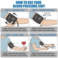 thumbnail image 5 of Arm Blood Pressure Cuff with 16 Connectors and Storage Bag, Universal Compatible Design, Premium Durable Material for Home Clinical Daily Use(12.6-20.5in), 5 of 6