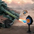 thumbnail image 4 of Tanque de control remoto para niños Material de tanque con luces de efectos Sonidos realistas Batallas Tanque de juguete Gran regalo Juguete para niños Requiere 2 pilas AA (no incluidas), 4 of 7