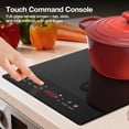 thumbnail image 4 of ANHANE 1800W Electric Cooktop, 12 Inch Infrared Single Burner Portable Stove 110-120V - Countertop Hot Plate with Timer & Child Safety Lock, Ideal fo, 4 of 7