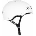 thumbnail image 3 of S1 Lifer Helmet - White Gloss w/ Black Stripes, 3 of 7