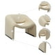 thumbnail image 5 of MUNDO IN MUEBLES Sillón Bella 365 Greige | Sillón Moderno Tapizado en Tela Greige Suave y Resistente | Estructura de Madera Sólida | Cojines Extraíbles y Confort, 5 of 6