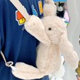 thumbnail image 5 of Jelly--cat 2025 Latest Plush Toys - Smudge Rabbit Backpack - White/16.93in, 5 of 5