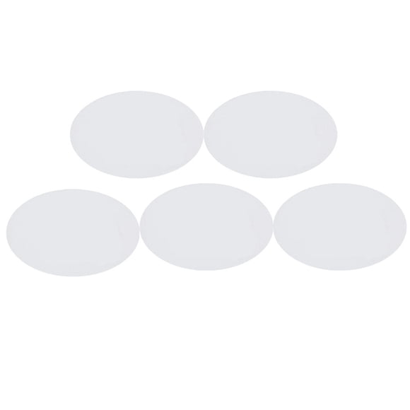 KAKOWELY 5 Pcs Oval Shape Cotton Drawing Board Thicken Art Painting Board Artist Paper Board Oil Paint Canvas Sketchpad (White, 20x30cm),11.81"X7.87"X0.12"