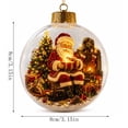 thumbnail image 3 of NWQKYZGH 1Pc Glowing Ornaments, Clear Light-Up Festival Ball Ornaments, Small Hanging Ornament with LED Light for Tree Mantel, Holiday Home Decoration & Gift, 3 of 7