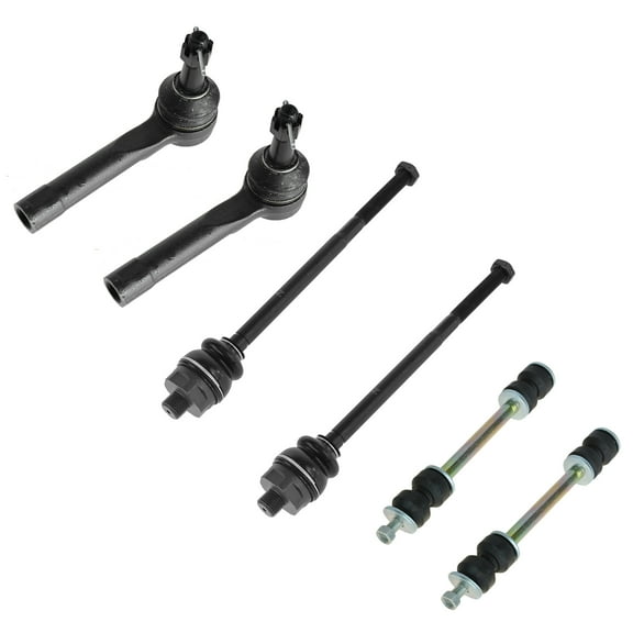 TRQ Inner Outer Tie Rod End & Sway Bar Link Kit LH RH Set of 6 for GMC Chevy New PSA58943 Fits select: 1999-2007 CHEVROLET SILVERADO, 2000-2006 CHEVROLET TAHOE