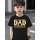 thumbnail image 1 of Boys' Patriotic "DAD Veteran" Soldier Silhouette Graphic Cotton T-Shirt - Lightweight Breathable Short Sleeve Casual Summer Top, Regular Fit Easy Care, Military T Shirts, 1 of 6