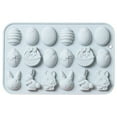 thumbnail image 1 of CEHVOM 18 Easter Bunny Chocolate Mold Ice Mold Silicone Cake Mould Clearance, 1 of 1