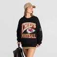 thumbnail image 4 of Women's Gameday Couture Black Kansas City Chiefs Victory Prime Black Label Premium Drop Shoulder Sweatshirt, 4 of 6