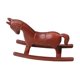 thumbnail image 3 of Estatua de caballito de madera tallada, figura de caballo, mueble decorativo para sala de estar rojo, 3 of 9