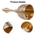 thumbnail image 3 of PASILI Vintage Brass Hand Bell - Perfect For Restaurant Service,Classroom,Games & Decor, 3 of 9