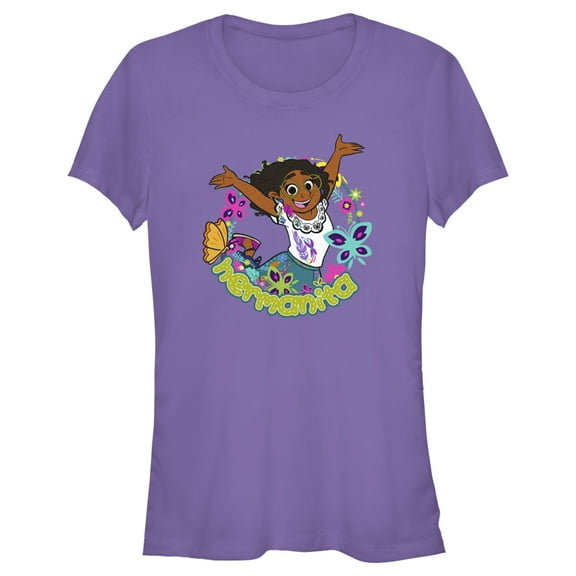 Junior's Encanto Mirabel Hermanita Jump  Graphic Tee Purple Large
