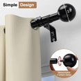 thumbnail image 3 of shiyou-Curtain Rods for Windows, Side Curtain Rods Set of 2, 12.6-21.2 Inch Short Curtain Rods for Side Panels Room Decoration, Small Side Mount Curtain Rods, Black, 3 of 4
