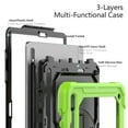 thumbnail image 4 of Dteck Case for Samsung Galaxy Tab S8 Plus 12.4 inch 2022 / S7 FE 12.4 inch 2021 & Tab S7 Plus 12.4" 2020 Tablet with Rotatable Kickstand&Hand Strap&Shoulder Strap&Screen Protector Case,Green, 4 of 8