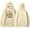 Beige, variant on AOOCHASLIY Christmas Women Coat Fashion Women Casual Hooded Slim Zipper Fleece Sweater Coat