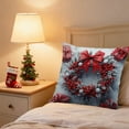 thumbnail image 4 of Christmas Decorative Pillow Covers 18x18" for Holiday Party Supplies Christmas Decorative Pillow Cases with Soft Fabric Hidden Zipper, 4 of 7