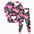 thumbnail image 4 of NOLDARES Toddler Baby Girl Pajamas Set Kids Sleepwear 2 Pcs Pjs Long Sleeve Top and Pants, 4 of 8