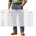 thumbnail image 4 of Mens Cargo Pants Sevevn Button Fly Elastic Side Waist Large Flap Pockets Straight Leg Relaxed Fit Cotton Woven Trousers for Casual Work Daily Wear, 4 of 9