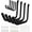 15''-8pcs, variant on PETGLE Wall Hooks for Garage Garden, 4 Pack Water Hose Holder, Large Garage Storage Hanger for Ladder Bike Extension Cord Tool, Wall Mount l Hooks, Black Heavy Duty 8 inch Long Hook