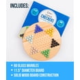 thumbnail image 3 of Regal Games Chinese Checkers Board Game With 60 Glass Marbles And 11.5 Board - Wooden Family Fun Game Set, 3 of 5