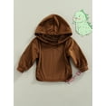 thumbnail image 2 of TheFound Children Pullover, Solid Color Long Sleeve Tops for Boys and Girls, 2 of 9