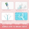 thumbnail image 4 of 2PC Children's U-shaped Toothbrush,Silicone(Children Ages 6-12), 4 of 5