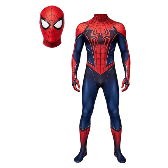 2026 New Halloween Spide Cosplay Costume, BDN Hero Costume Set, Cosplay Set Includes Jumpsuit with Mask, Halloween Outfits Unisex, 110(3-4 Years)