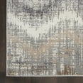 thumbnail image 5 of Nourison Elation Abstract Chevron Grey Ivory 5'3" x 7'3" Area Rug, (5' x 7'), 5 of 9