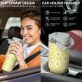 thumbnail image 6 of 1pc Daisy 30oz Tumbler with Straw & Handle - Insulated Stainless Steel Cup | Holiday Gift for Man Women (Christmas, Valentine's, Birthday), 6 of 7