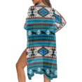 thumbnail image 5 of HELLHERO Bull Print Long Kimono Cover Up - Lightweight Breathable Beachwear for Summer Vacations & Poolside Relaxation, 5 of 5
