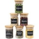 thumbnail image 3 of Paquete de 12 tarros de especias tarros de almacenamiento Tarros de especias de vidrio de 120 ml con tapa de madera de bambú de alta calidad para almacenar hierbas aromáticas y especias Adepaton MZQ-0420, 3 of 8