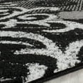 thumbnail image 3 of SAFAVIEH Adirondack Hortense Abstract Area Rug, Black/Silver, 3' x 3' Round, 3 of 5