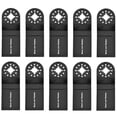 thumbnail image 2 of Muyoka 10 hojas multiherramienta de 35 mm Hojas de sierra oscilante de acero de alto carbono Hojas oscilantes de liberación rápida Hojas giratorias profesionales de corte rápido Compatible con la mayo Muyoka Hogar, 2 of 7