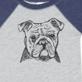 thumbnail image 4 of Inktastic English Bulldog Sketch Portrait Boys or Girls Baby Bodysuit, 4 of 5