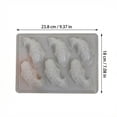 thumbnail image 3 of 6-Cavity Food-Grade Pp Fish Mold, Non-Stick Cute Fish-Shaped Baking Mold For Making Mochi, Jelly, Chocolate, Candy And Frozen Treats, Ideal For Festive Desserts, Family Gatherings, 3 of 6