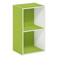 thumbnail image 1 of Pemberly Row Contemporary 2-Tier Open Shelf Bookcase in Green/White, 1 of 6