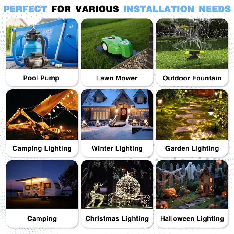 Restmo IP44 Weatherproof Extension Cord Safety Cover, 4-Pack photo 2