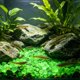 thumbnail image 4 of Guijarros luminosos para acuario que brillan en la oscuridad: piedras luminiscentes para paisajismo acuático, decoración de peceras, relleno de jarrones y jardinería. Grava luminosa de plást, 4 of 6