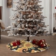 thumbnail image 4 of Sikiie Mushrooms Honeycomb Nativity Christmas Tree Skirt, Jesus Christian Winter Holiday Tree Mat Decoration(30-48IN)30", 4 of 6