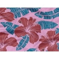 thumbnail image 5 of oneOone Rayon Fuchsia Violet Fabric Leaves & Flower Quilting Supplies Print Sewing Fabric By The Yard 56 Inch Wide, 5 of 6