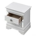 thumbnail image 2 of Passion Furniture Verona 2-Drawer Silver Nightstand (24 in. H x 16 in. W x 21 in. D), 2 of 3