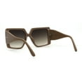 thumbnail image 2 of Womens Trendy Squared Rectangular Butterfly Sunglasses Beige Brown, 2 of 4