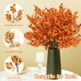 thumbnail image 3 of BITOUSHI Artificial Fall Flowers Real Touch Silk Flowers, 10Pcs Fall Orange Artificial Flowers for Decorations, Artificial Flowers Bulk for Thanksgiving Fall Decor Floral Arrangement - Orange, 3 of 10