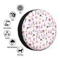 thumbnail image 4 of Susaid Cute Poodle Dog Print Tire Covers,Waterproof Anti-UV Snow Sun Rain Tire Covers for RV,Truck, SUV, Trailer, Camper-16 inch, 4 of 6