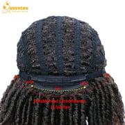 باروكة QUEENTAS Dreadlock للنساء، شعر مضفر، ضفائر صناعية قصيرة، باروكة Faux Locs Twist، باروكة شعر كروشيه مجعد