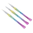 thumbnail image 5 of Nail Art Liner Brush, 3 piezas Nail Art Liner Nail Brushes para Nail Art Profesional Nail Art Liner Brush Durabilidad extendida, 5 of 5